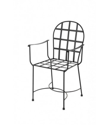 Silla de forja clásica de jardín en oferta