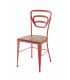 Silla de forja con respaldo moderno