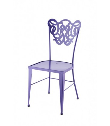 Silla de forja tapizada