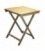 Mesa plegable cuadrada de madera