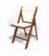 Silla plegable tapizada de madera de haya