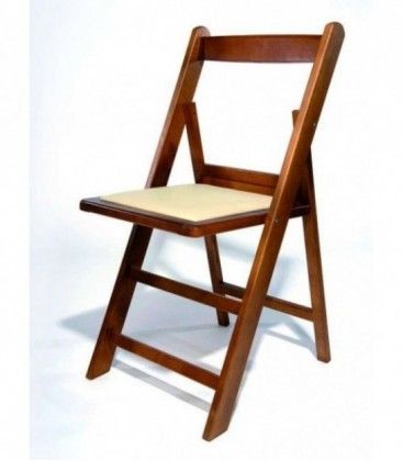 Sillas plegables con asiento tapizado