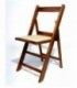Sillas plegables con asiento tapizado
