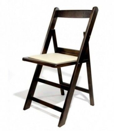 Sillas plegables con asiento tapizado