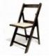 Sillas plegables con asiento tapizado