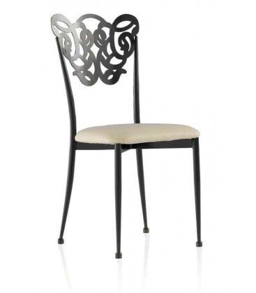 Silla de forja tapizada