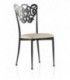 Silla de forja tapizada