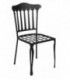 Silla de forja con detalle en las patas