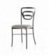 Silla de forja con respaldo moderno
