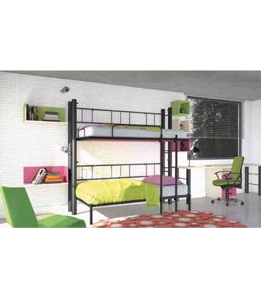 Litera abatible metálica cama superior basculante