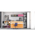 C​ama ​de madera ​ abatible ​en horizontal con escritorio