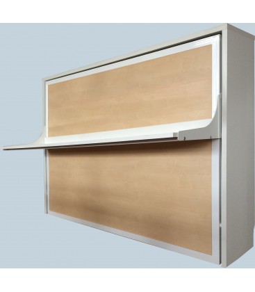 C​ama ​de madera ​ abatible ​en horizontal con escritorio