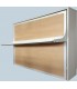 C​ama ​de madera ​ abatible ​en horizontal con escritorio