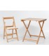 Mesa Plegable Rectangular de madera de haya