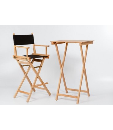 Mesa plegable cuadrada alta