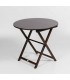 Mesa plegable redonda de madera de haya