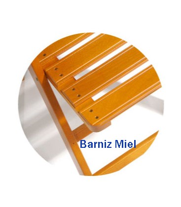 Mesa plegable redonda alta de madera de haya