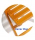 Mesa plegable redonda alta de madera de haya