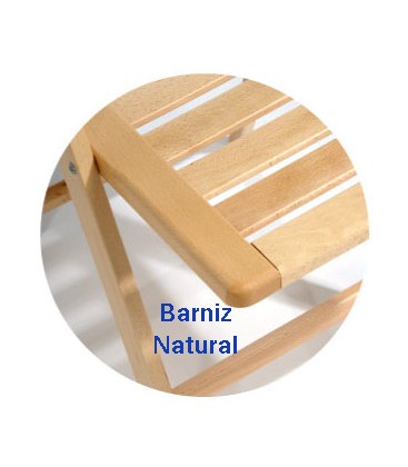 Mesa plegable redonda alta de madera de haya