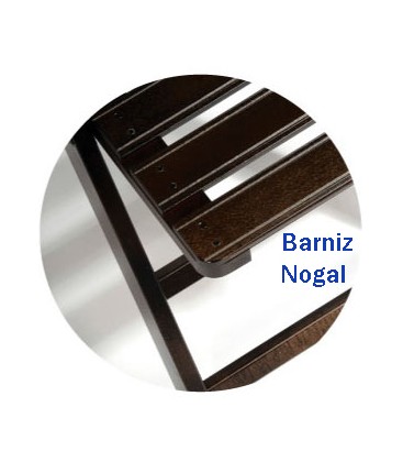 Mesa plegable redonda alta de madera de haya