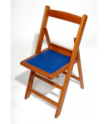 Silla de Madera con el Asiento Tapizado