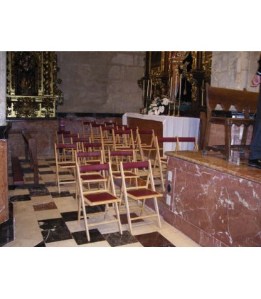 Silla de Madera Tapizada