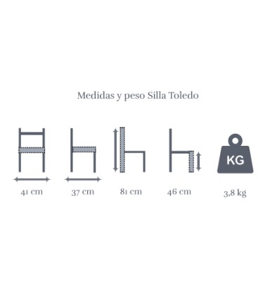 Sillas plegables con asiento tapizado