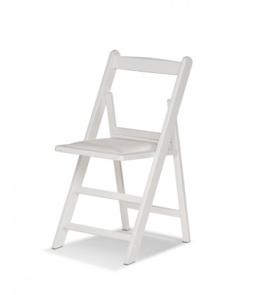 Sillas plegables con asiento tapizado