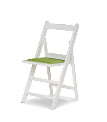 Sillas plegables con asiento tapizado