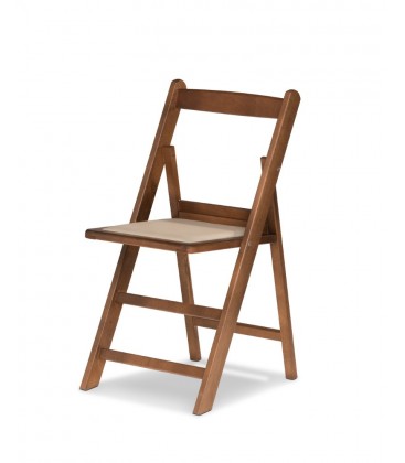 Sillas plegables con asiento tapizado