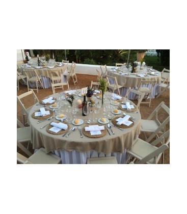 Sillas plegables con asiento tapizado