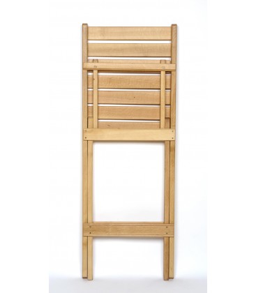 Silla alta plegable de madera de haya mod CADAL
