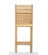 Silla alta plegable de madera de haya mod CADAL