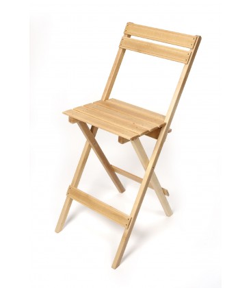 Silla alta plegable de madera de haya mod CADAL