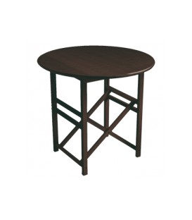 MESA REDONDA PLEGABLE DE MADERA 80